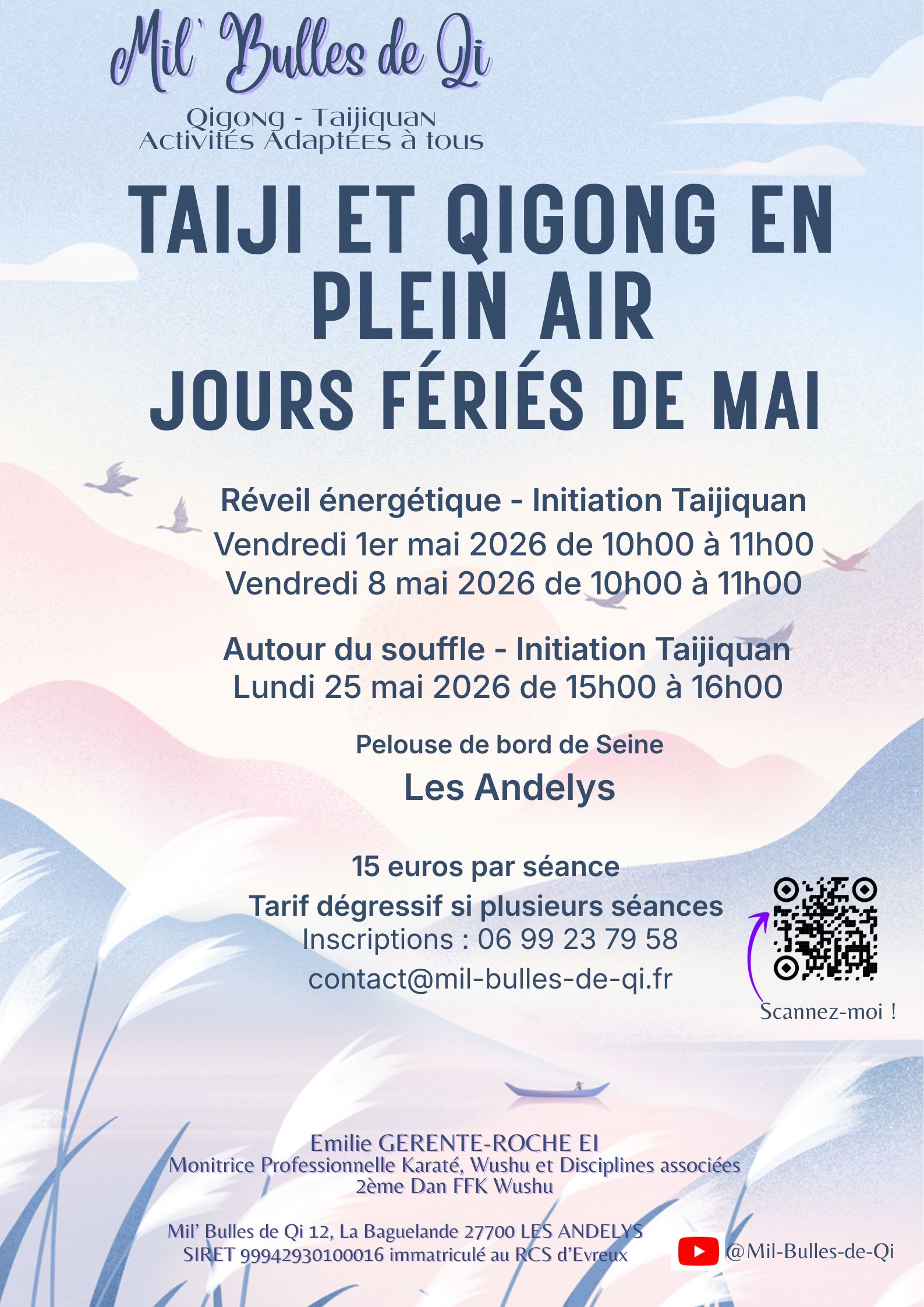 Qigong et Taiji : Ateliers de mai