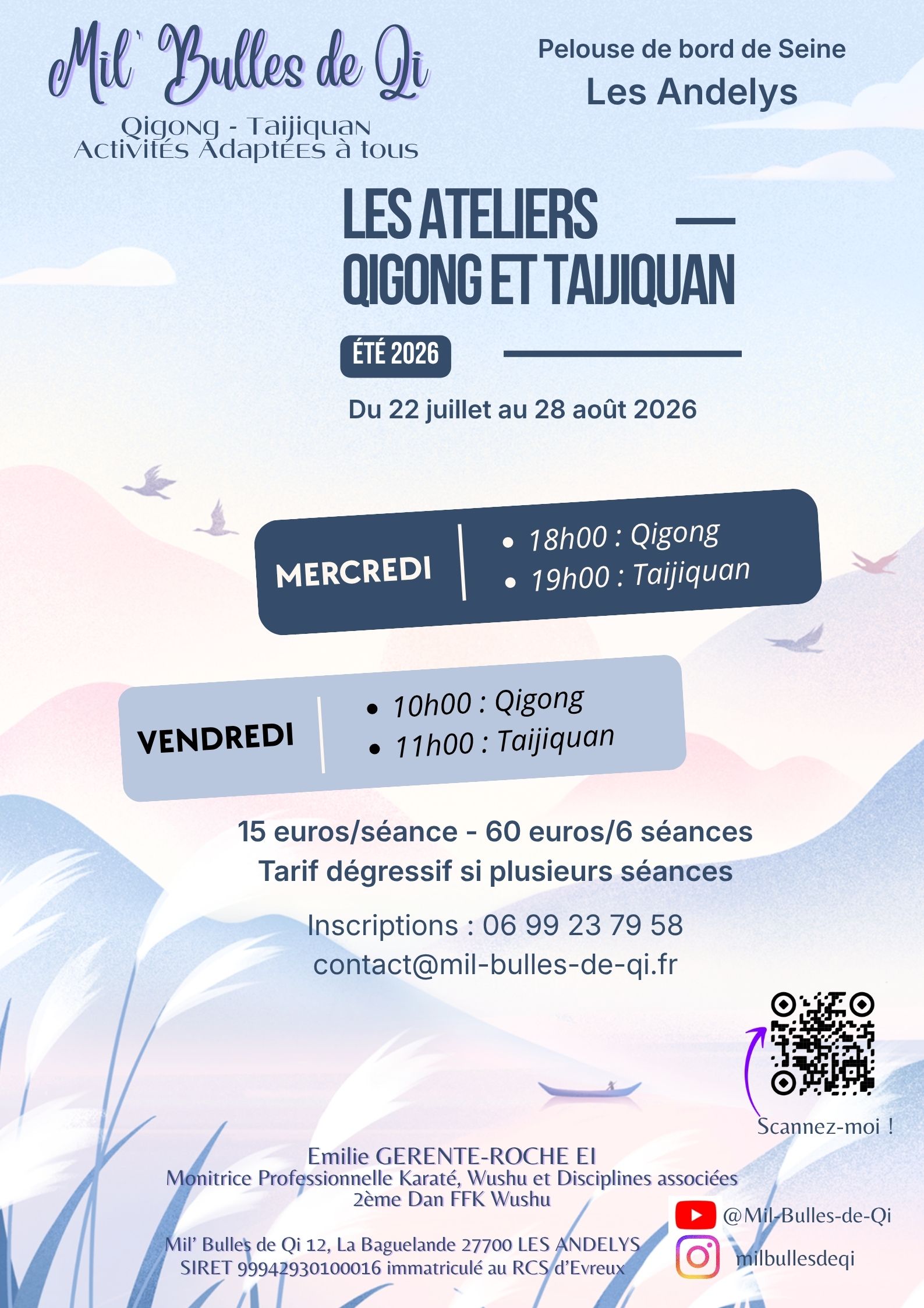 L&rsquo;été Qigong et Taiji aux Andelys